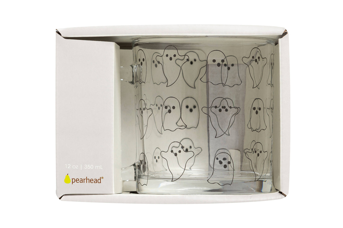 Ghost Halloween Glass Mug, Fall Decor | 12oz