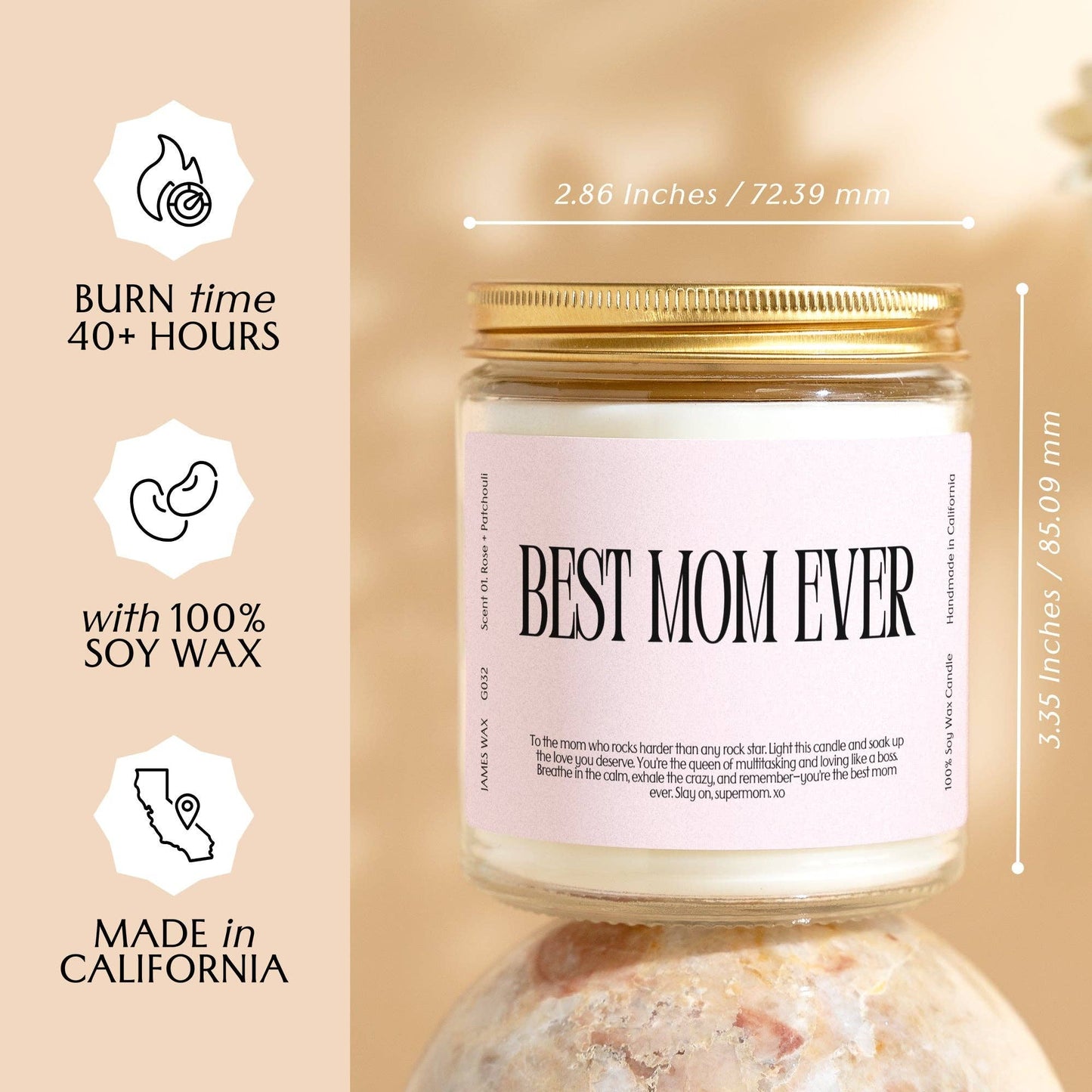Best Mom Ever Candle | White Tea + Jasmine