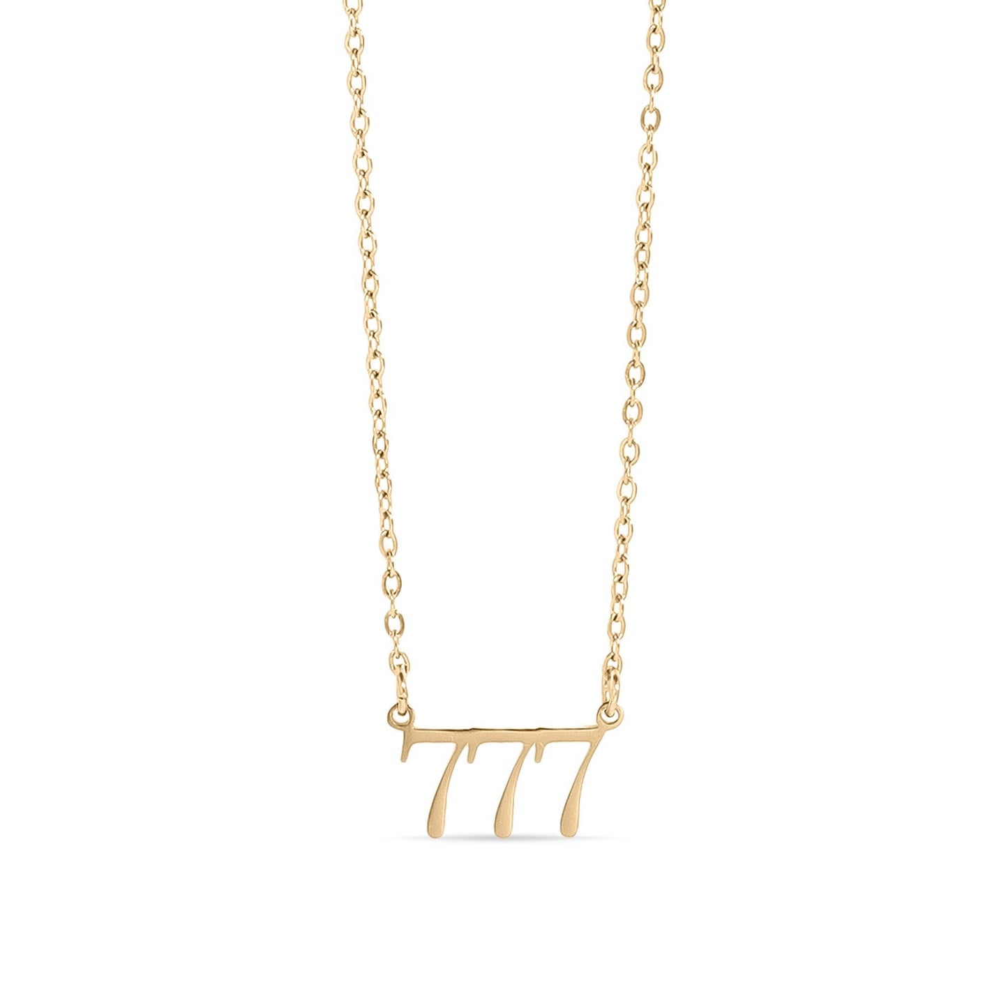 18K PVD Stainless Steel Angel Number Necklace