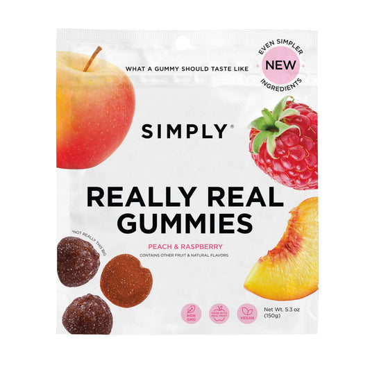 Really Real Gummies - Peach Raspberry (1 x 5.3 oz Bag)