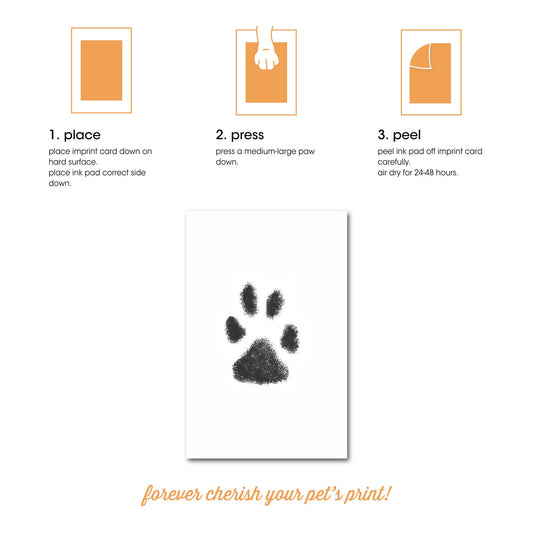 Pet Pawprint Clean-Touch Ink Pad, Medium/ Large, Black