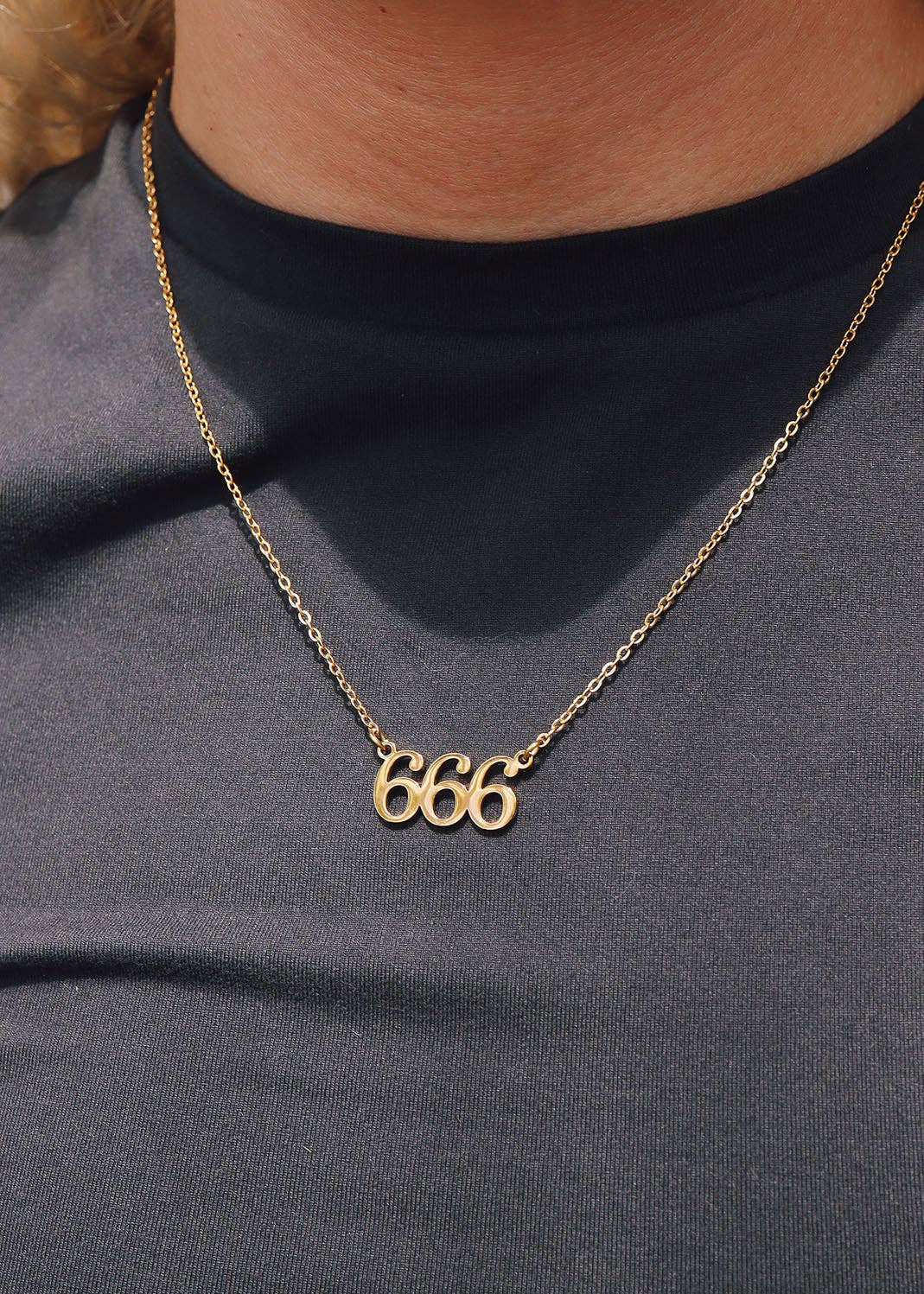 18K PVD Stainless Steel Angel Number Necklace