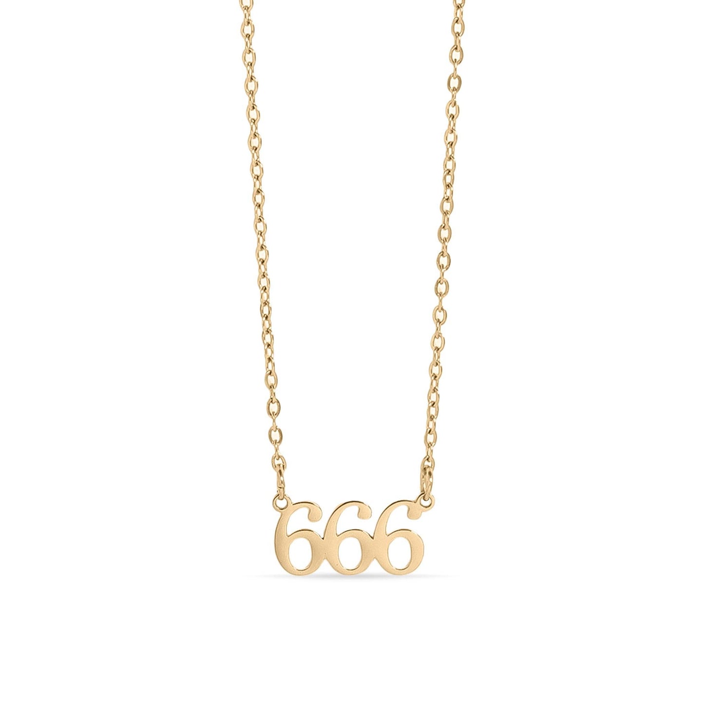 18K PVD Stainless Steel Angel Number Necklace