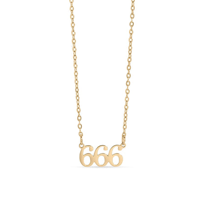 18K PVD Stainless Steel Angel Number Necklace