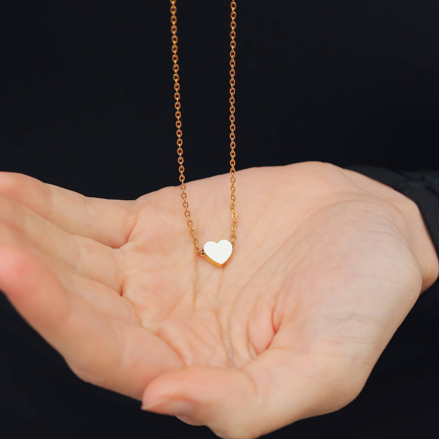 Stainless Steel Mini Heart Necklace
