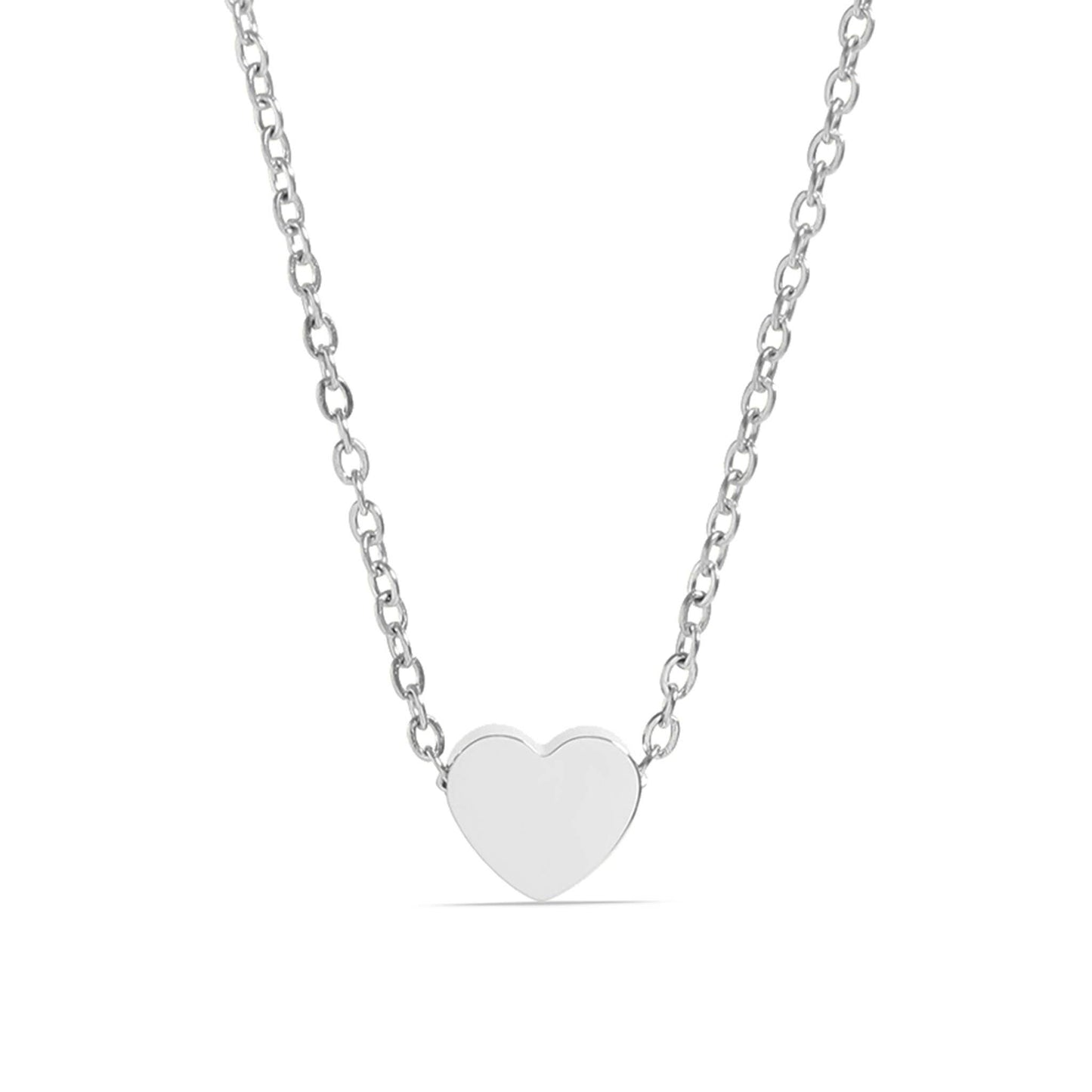 Stainless Steel Mini Heart Necklace