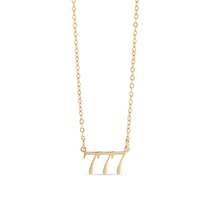 18K PVD Stainless Steel Angel Number Necklace