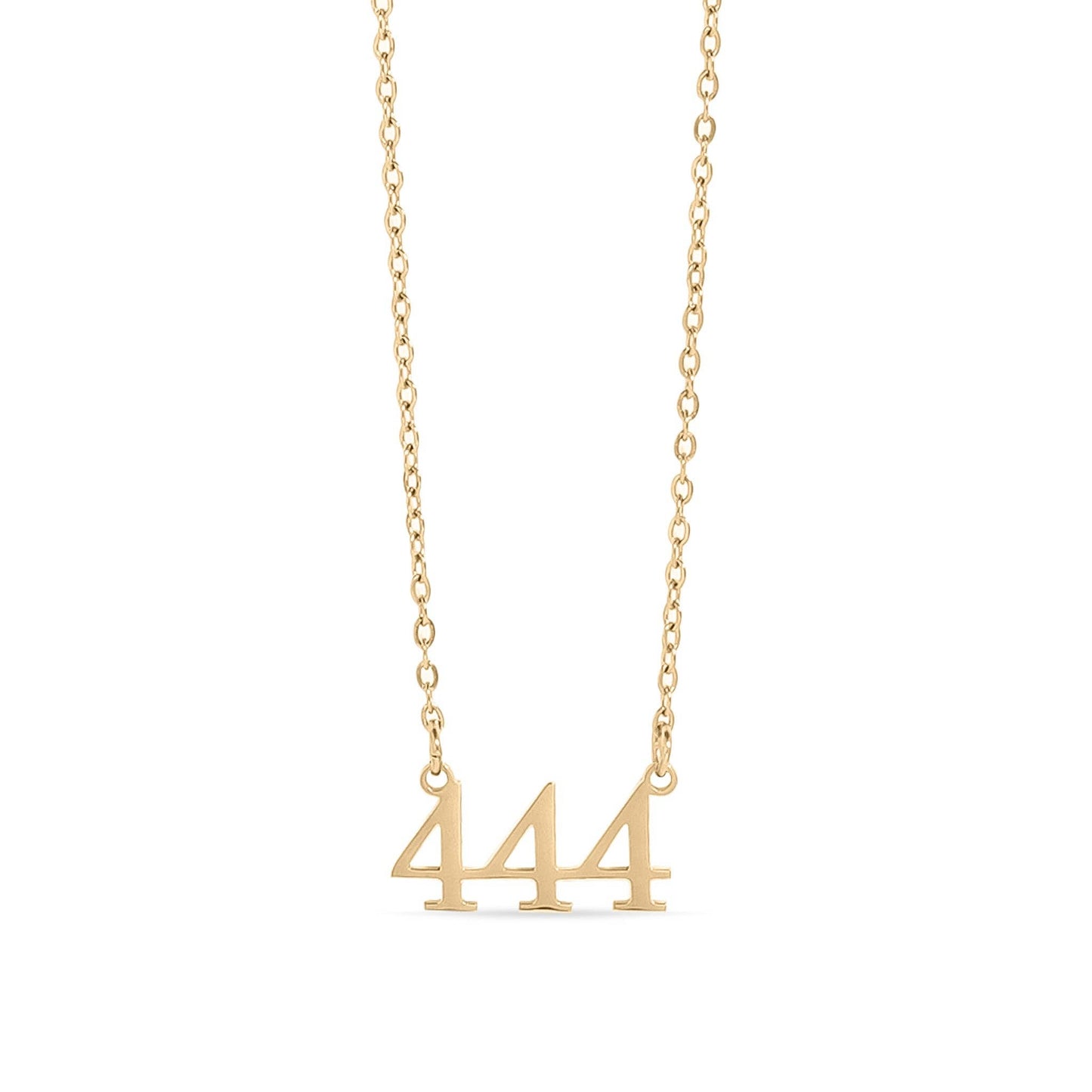 18K PVD Stainless Steel Angel Number Necklace