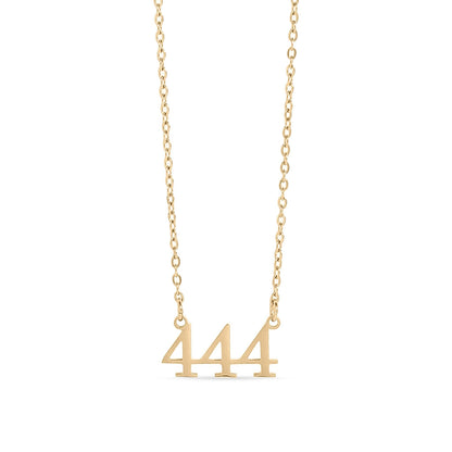 18K PVD Stainless Steel Angel Number Necklace