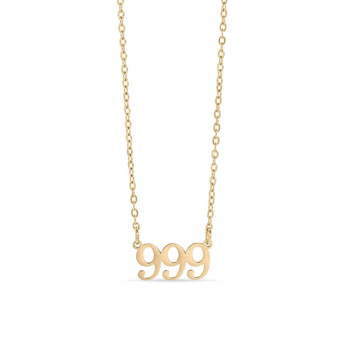 18K PVD Stainless Steel Angel Number Necklace