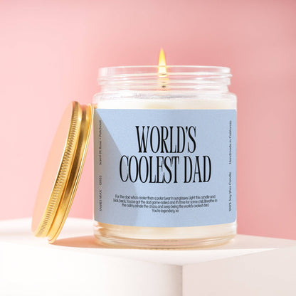 World's Coolest Dad Candle | Rose + Patchouli