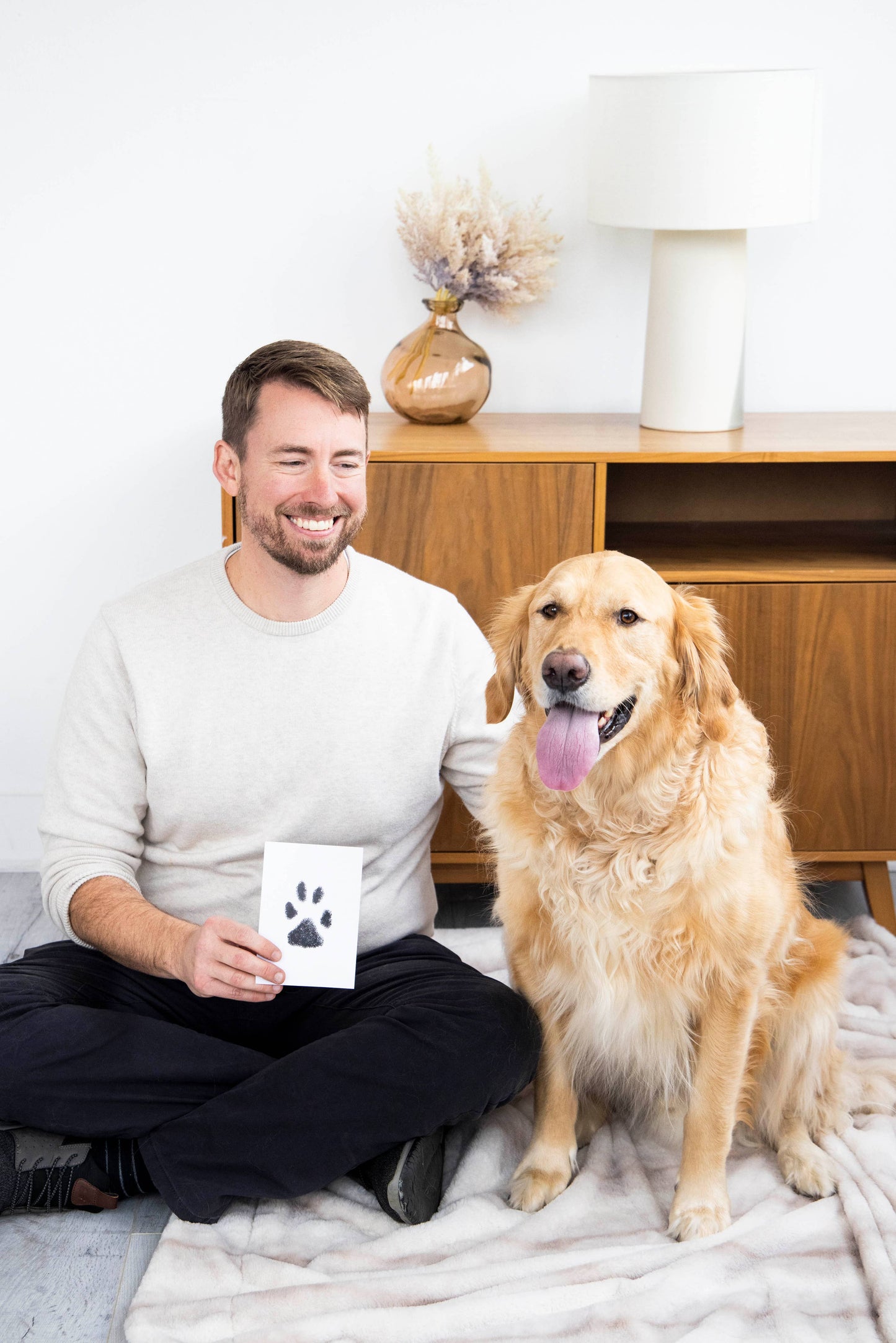 Pet Pawprint Clean-Touch Ink Pad, Medium/ Large, Black