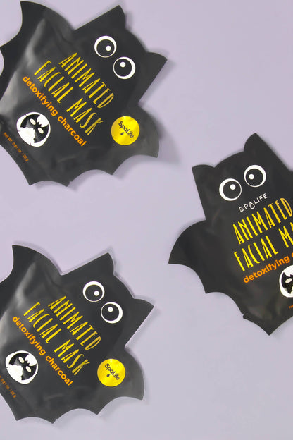 Detoxifying Charcoal Facial Animated Bat Mask