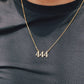 18K PVD Stainless Steel Angel Number Necklace